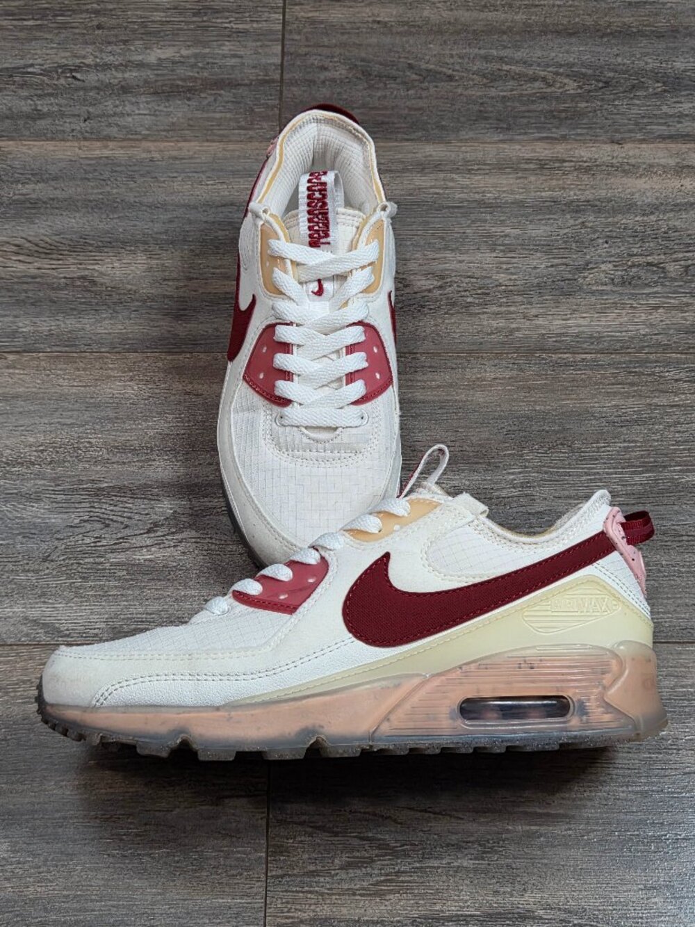 Nike Air Max 90 Terrascape Pomegranate Women's-9 *NO INSOLES* DC9450-100